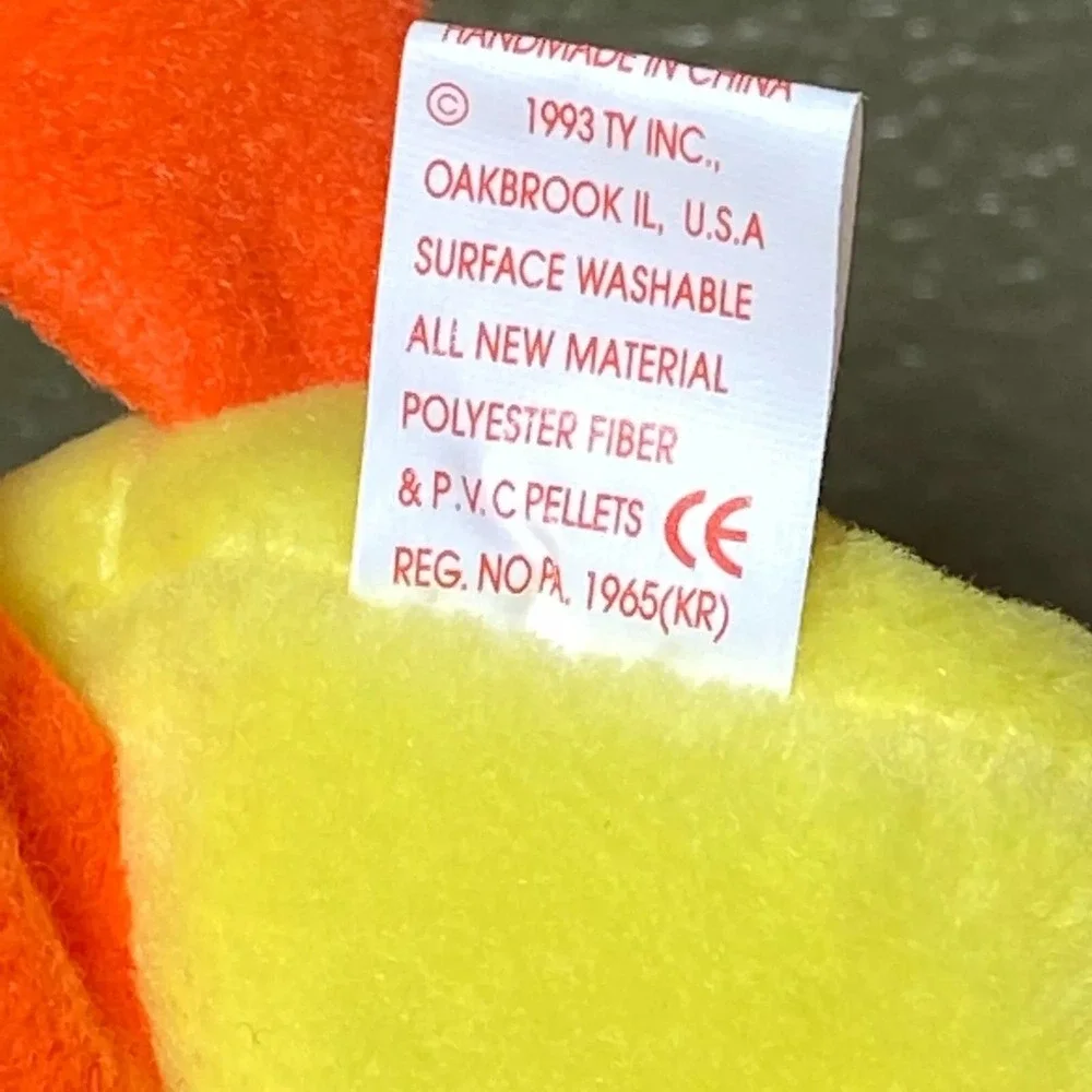 Ty Beanie Baby Original Quackers Retired PVC Pellets Tag Error Fareham, Hants UK